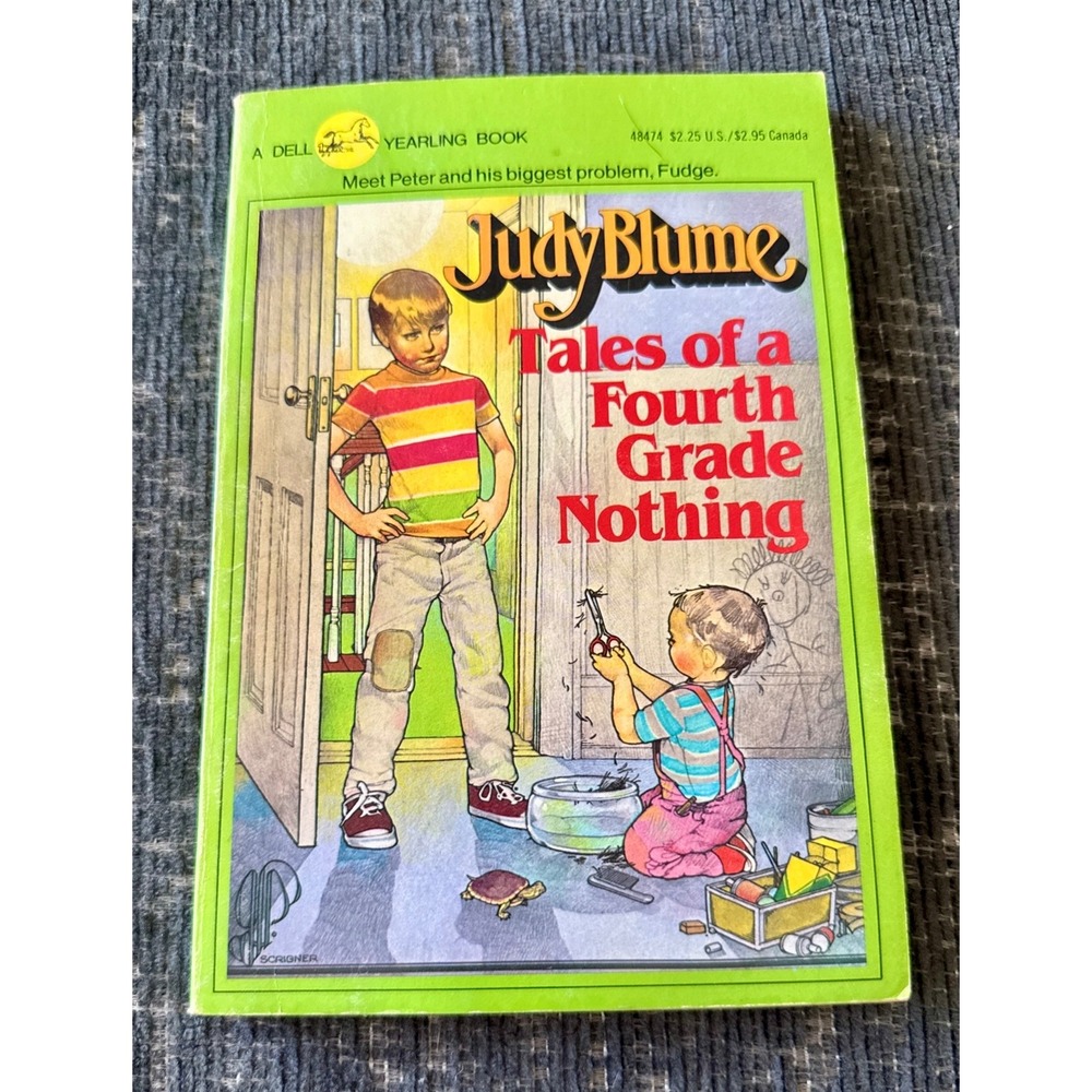 Judy Blume Tales of a Fourth Grade Nothing Paperback Good Vintage 1980s Edition